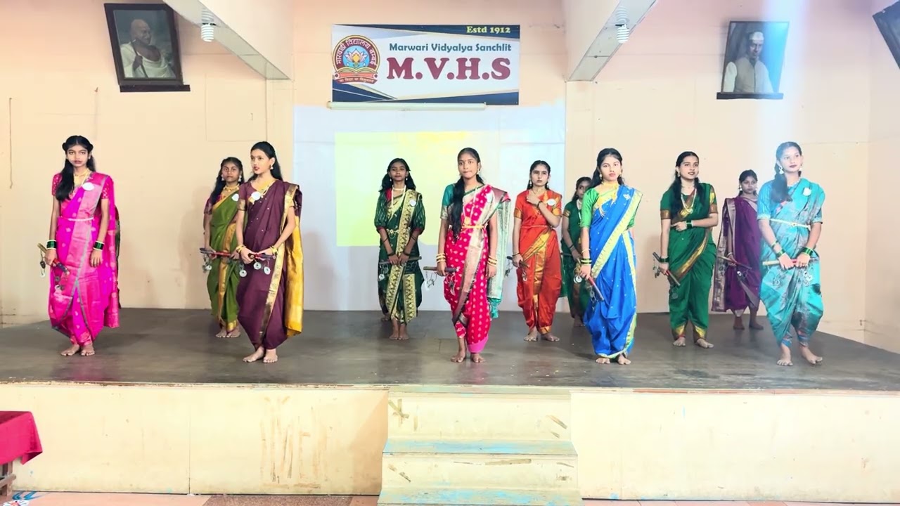 Marathi Diwas Celebration at MV High School 🎉