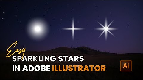 How to make sparkling stars in Adobe Illustrator
