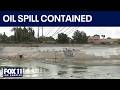 LA River oil spill contained