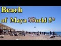 Beach of MAYA WORLD 5* hotel, SIDE, TURKEY, July, 2017