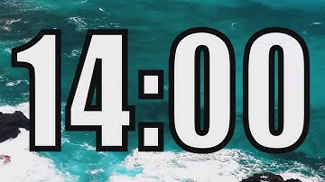 14 minute timer with Calm and Soft Music and sea in the background