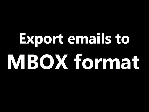 How to export emails as MBOX in Mozilla Thunderbird