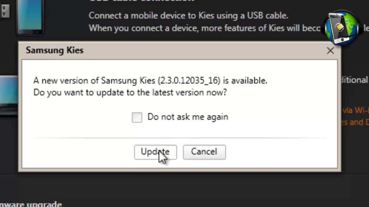 How To Update Samsung Kies كيفية تحديث برنامج سامسونج كيز Youtube
