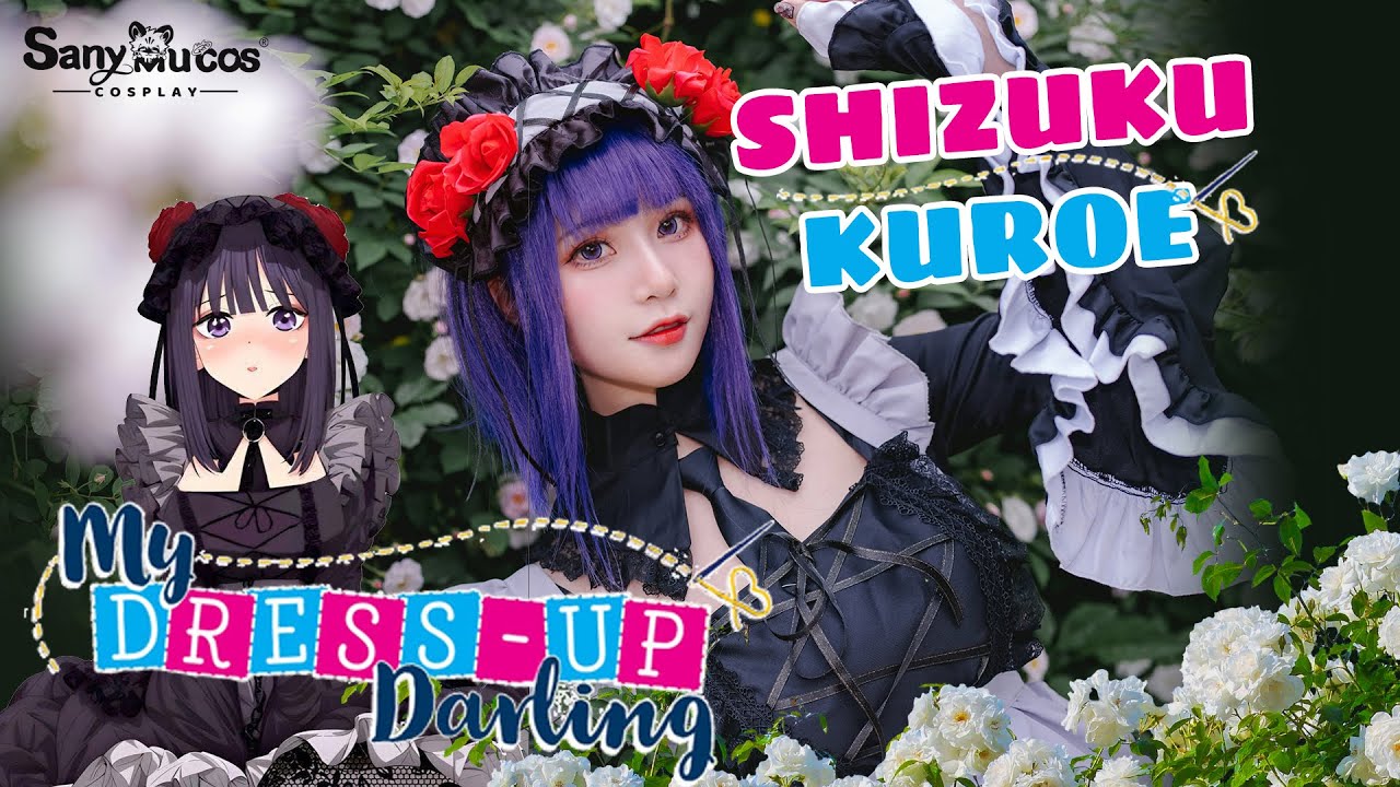 【SanyMuCos】My Dress-Up Darling Shizuku Kuroe Cosplay Costume Premium Edition Detail Show