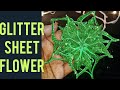 Christmas decoration glitter sheet flower