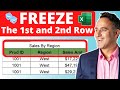 How to Freeze Second Row in Excel Fast