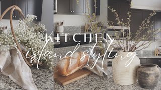 Spring Kitchen Island Styling Ideas || Spring Decorate With Me || 6 Ideas