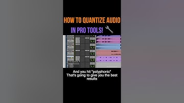 How To Quantize Audio In Pro Tools! #protools #mixing #mixingtips