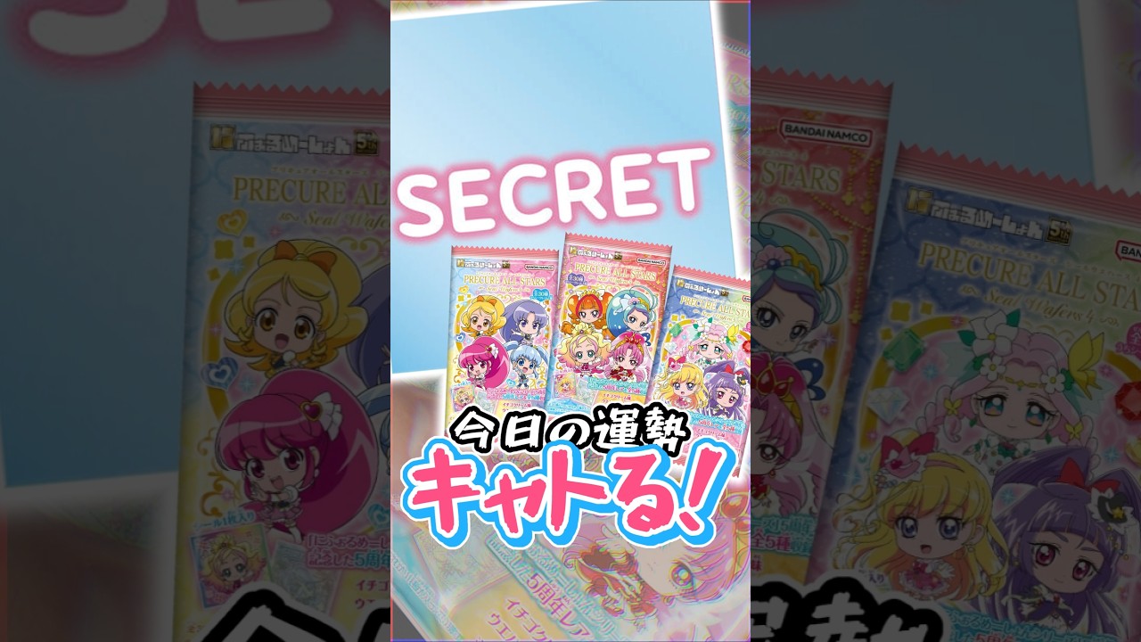 Chal 554【にふぉるめーしょん】プリキュアオールスターズ シールウエハース4/「シークレット」チャレンジ【つまみ食い開封™】