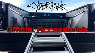 I have $1500 Worth of Official Cybertruck Accessories! Tailgate Ramp, Bed Divider, and more…