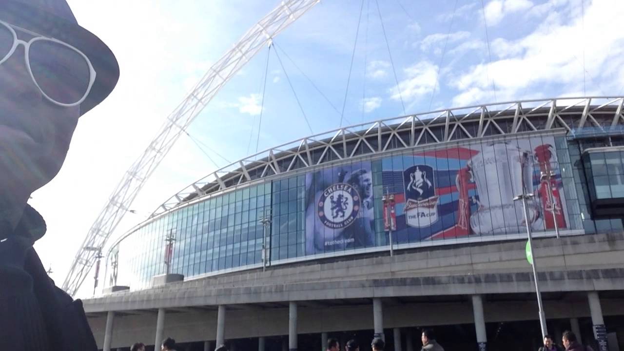 Wembley Stadium london at Wembley park station london underground brown line to london north