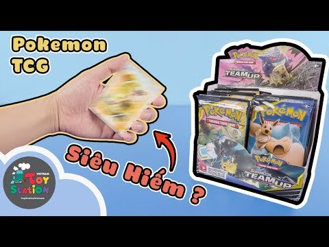 Video Mở hộp Pokemon TCG Team Up và tìm được thẻ bài như mơ... - youtube