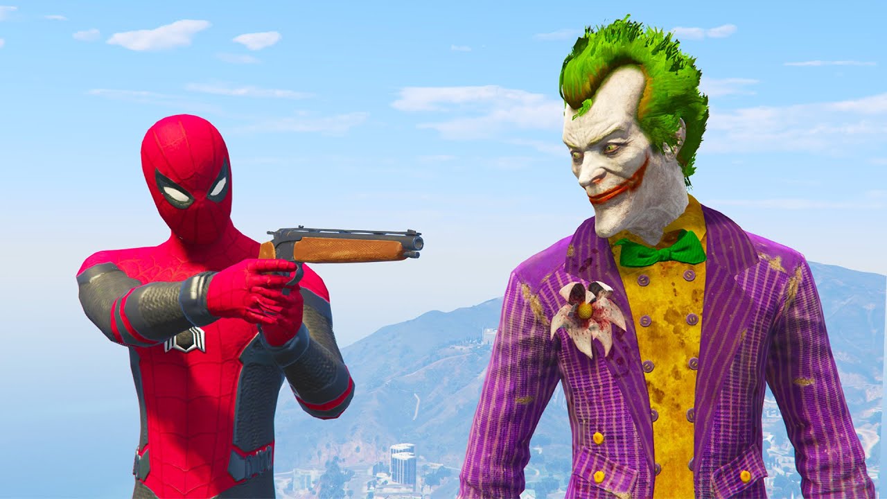 Человек-паук спасает команду Человека-паука от Джокера!