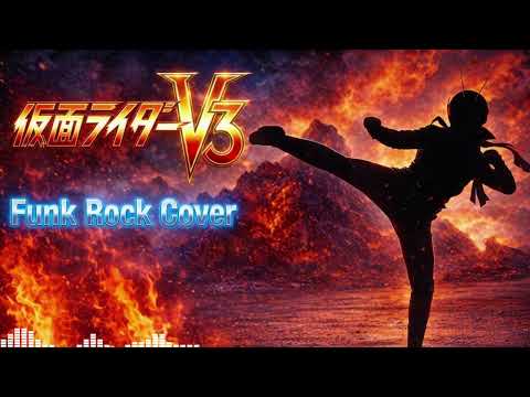 【リメイク版】仮面ライダーV3 (1973) OP 戦え！仮面ライダーV3 (Funk Cover) Kamen Rider V3
