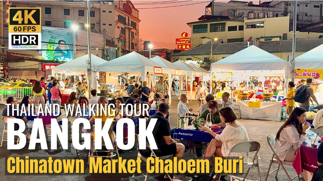 [BANGKOK] Chinatown Market Chaloem Buri "New Night Market On Food Paradise Street"|Thailand [4K HDR]
