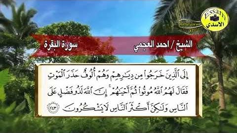 مقطع حفظ سورة البقرة..من آية ٢٤٢--٢٤٥.