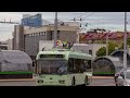 Минск поездка в троллейбусе БКМ 321 бортовой номер 3453 марш. 12 (20.04.2024)