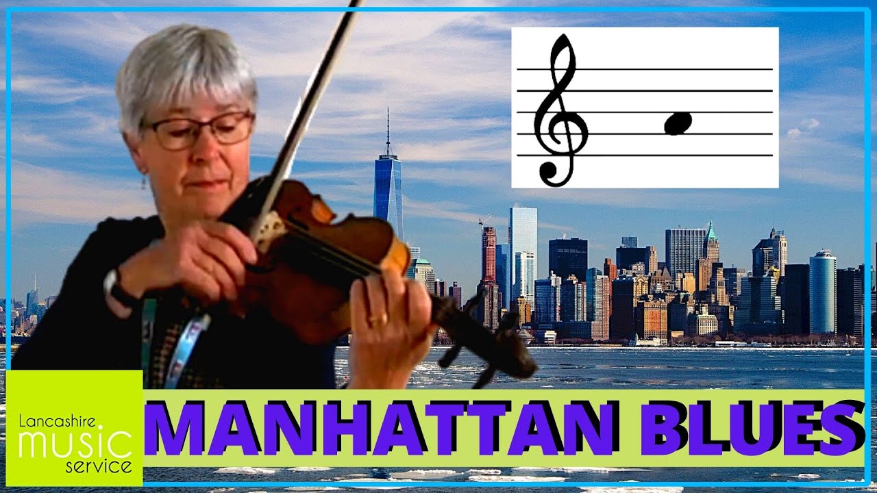 Manhattan Blues on Violin Vamoosh Violin Book 1 Lancashire Music