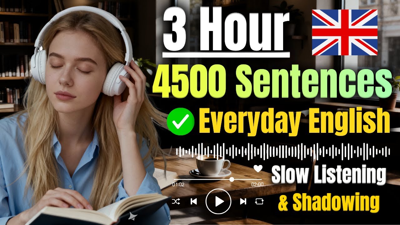 Speak English Naturally with 4500 Common English Sentences for Daily Use | 3 Hour Listening Practice