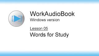 WorkAudioBook for Windows – Lesson 05: Words for study screenshot 5