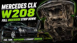 Mercedes CLK W208 Full Underside Strip Down! Fuel Tank, Suspension & Exhaust Removed