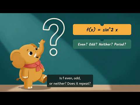 Even, Odd and Periodic Functions | Mathematics