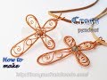Cross pendant - jewelry ideas for Christmas from copper wire 424