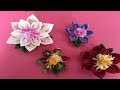 【100均材料だけ♪】つまみ細工髪飾り 成人式 卒業式などに(^-^)kanzashi