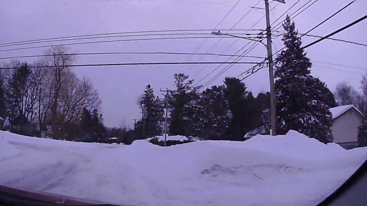 snowbanks after the 20190213 snow storm, Baied'Urfe, Canada YouTube