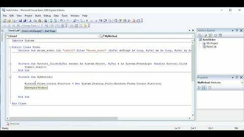 How to auto click with the mouse in vb net