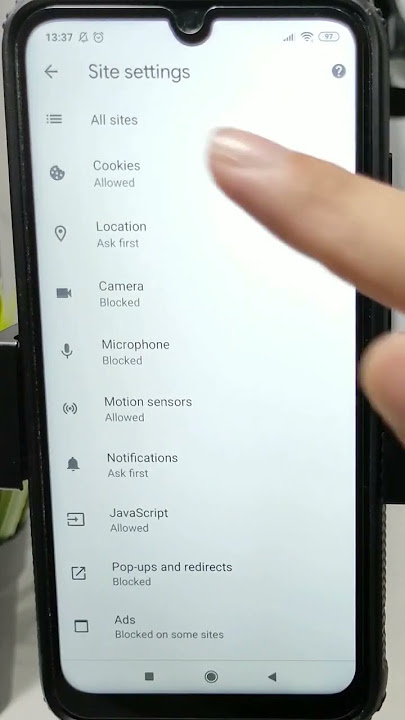 Cara Mengaktifkan Cookie di Google Chrome di HP Android #shorts
