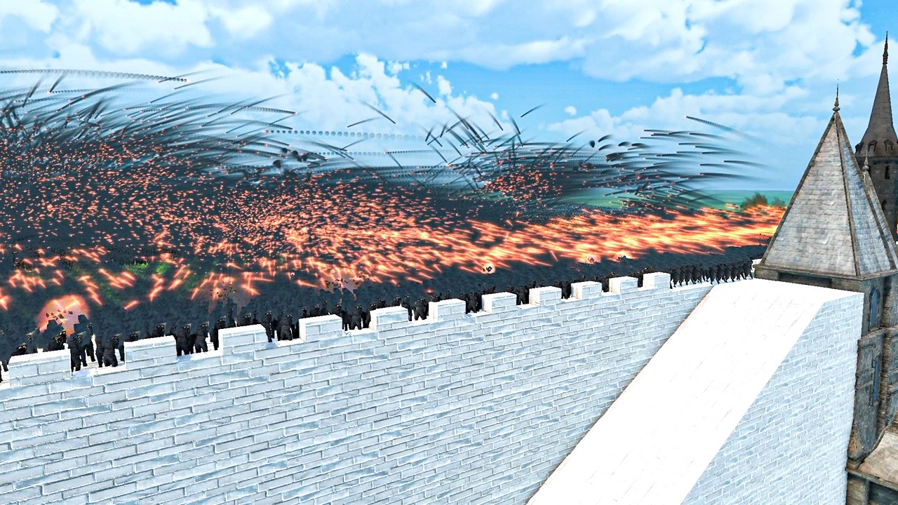 World Army vs Wraith Wave - Minas Tirith Defense - Ultimate Epic Battle Simulator 2