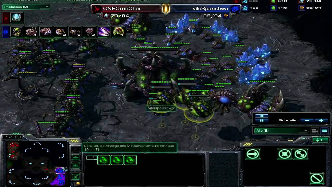 R4ptorStarcraft Game #1 CrunCher [P] vs Spanshwa [Z] part 2/2