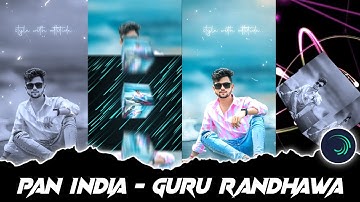 PAN INDIA - GURU RANDHAWA HARD XML || NEW TRENDING  XML FILE || BY AMIT CREATION 👑