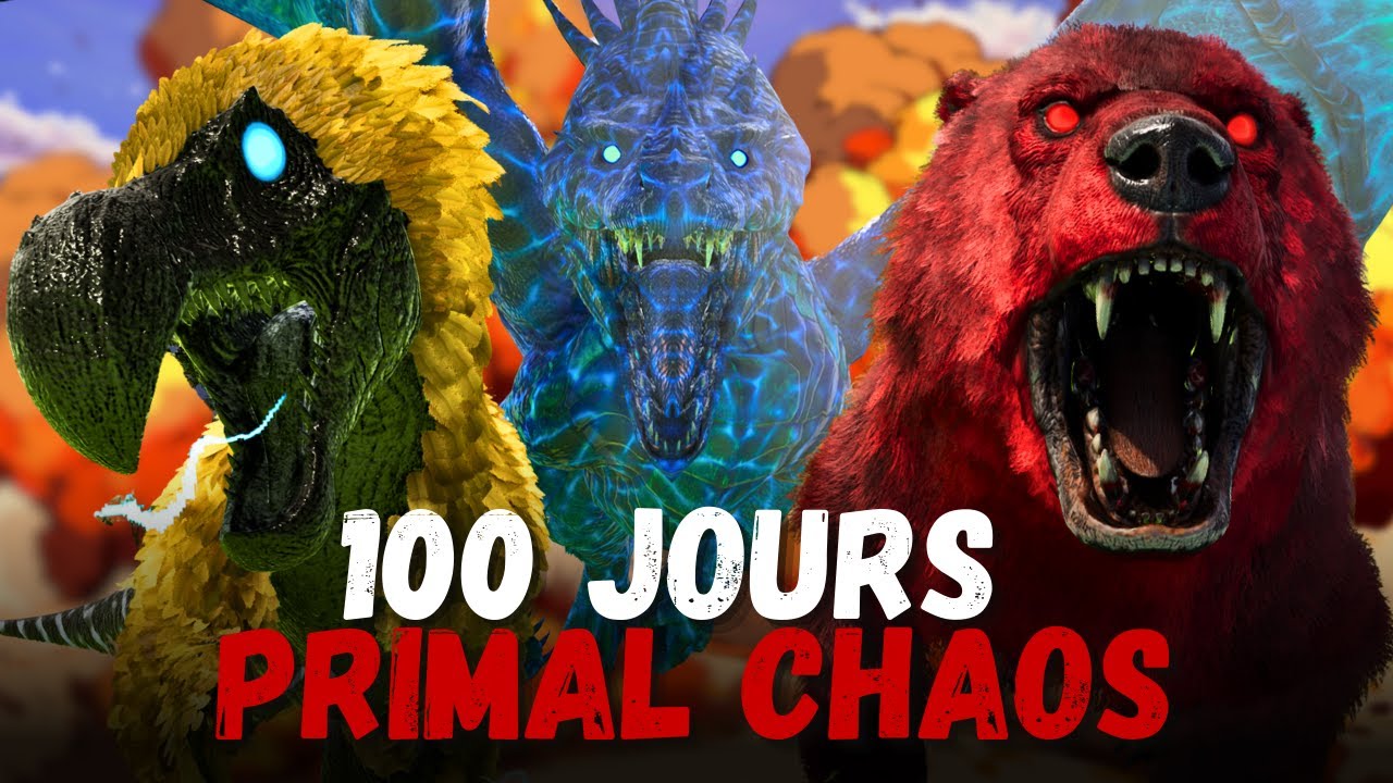 J'ai survécu 100 jours en ENFER sur ARK Primal Chaos… et j’ai failli TOUT PERDRE !