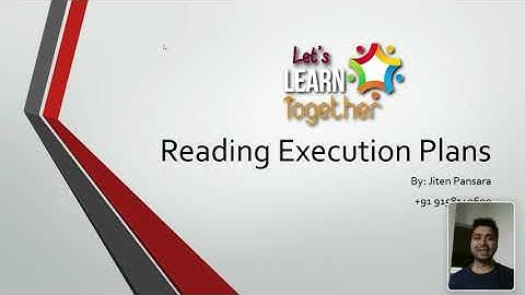 Reading an Execution Plan(Oracle) in Simple words