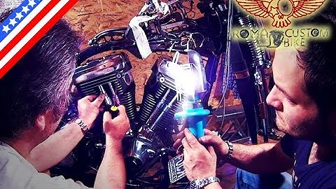 How to rebuild at home a Harley Davidson EVO engine DIY tutorial - ep9 - Roma Custom Bike