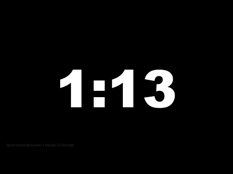 1 minute 13 seconds [73 secs] clock timer countdown || Alarm Focus