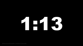 1 Minute 13 Seconds 73 Secs Clock Timer Countdown Alarm Focus