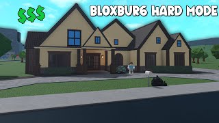 BUILDING A NEW BIG HOUSE AGAIN in BLOXBURG HARD MODE