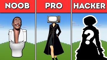 Skibidi Toilet PIXEL ART In Minecraft: Noob, Pro, HACKER (Collection)