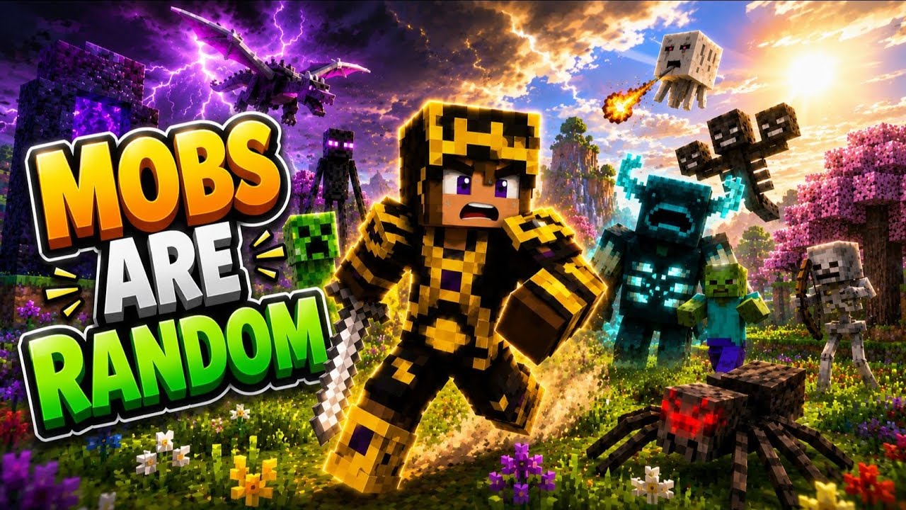 Minecraft But Every Mob 😱 Spawn Is Random… - YouTube