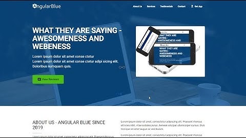 How to build a web app template Angular v7  video 2