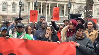 Racial Equity Plan Rally Held at NYC City Hall Park