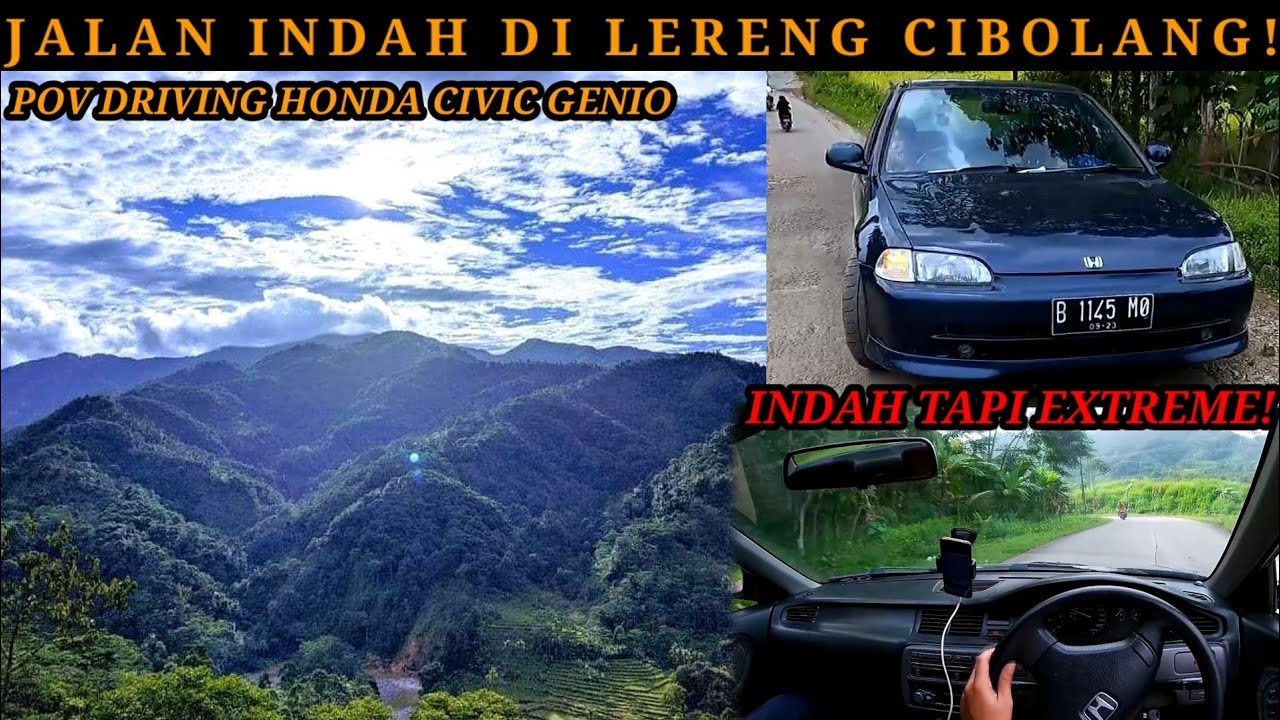 ПРЕКРАСНАЯ ДОРОГА НА СКЛОНЕ ЧИБОЛАНГ! ВИД ОТ РУЛЯ HONDA CIVIC GENIO | КРАСИВО, НО ЭКСТРЕМАЛЬНО!