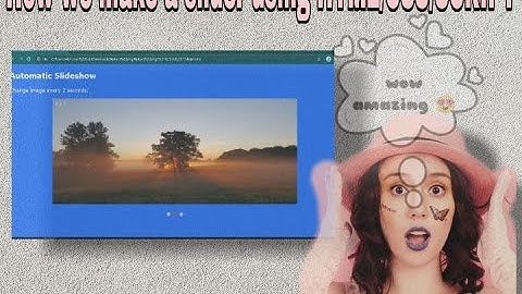 How we create an image slider using HTML/CSS/SCRIPT...