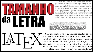 Como diminuir tamanho da fonte no látex?