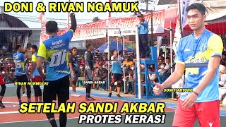 RIVAN & DONI NGAMUK SETELAH SANDI AKBAR LAKUKAN PROTES KERAS ~ DIMAS SAPUTRA SPIKE BOLA L BACK KECE