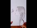 girl drawing #drawing #shorts