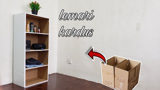 tutorial on how to make a wardrobe out of cardboardDIY make a wardrobe out of cardboard, very easy